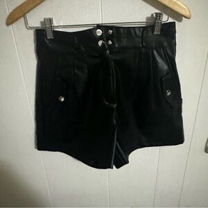 NWT Love Tree Black High Waist Shorts